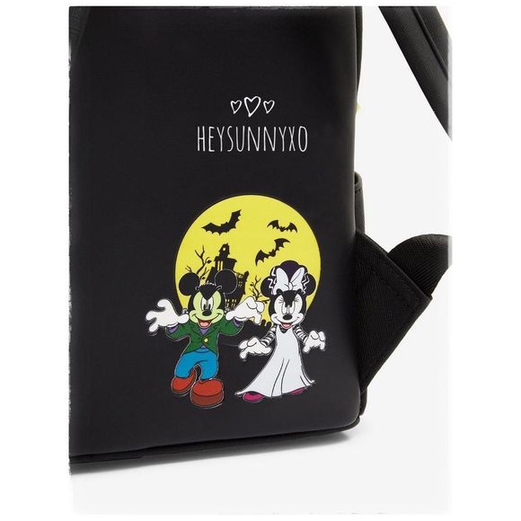 Loungefly Disney Mickey and Minnie Mouse Frankenstein Mini Backpack - Picture 4 of 5